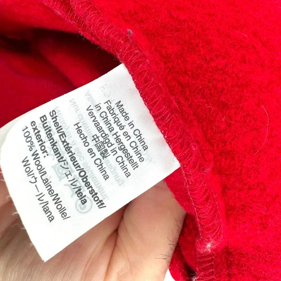 J. Crew Camille Short Boiled Wool Wrap Coat In Bright‎ Red Size XXS - Picture 12 of 13